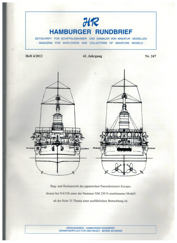 Nr. 247 Heft 4-2012  42. Jahrgang; Hamburger Rundbrief (1 St.)